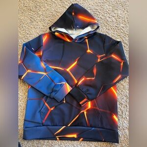 Kids Costume Lightning Blue and Orange Graphic Hoodie